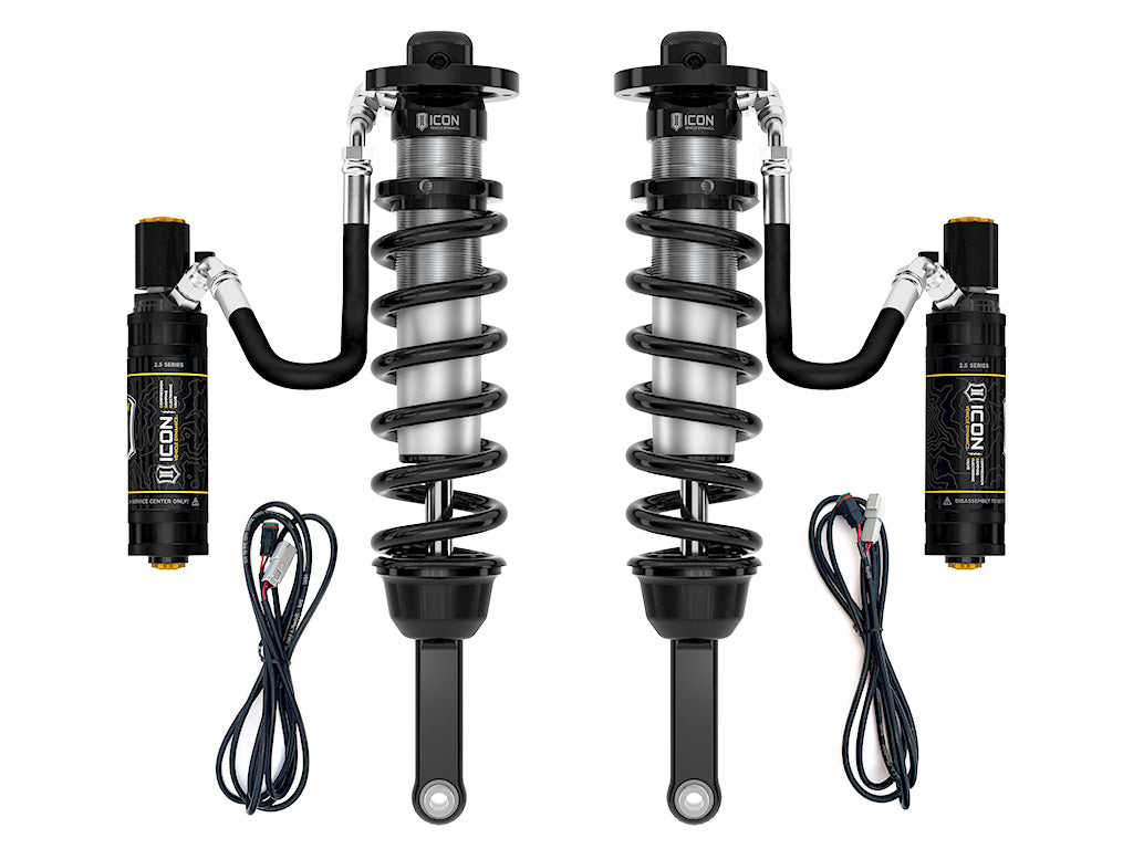 2010-2024 Toyota 4Runner 0-3.5 Inch Lift V.S. 2.5 Series Extended Travel Coilover Kit Remote Reservoir W/ CDEV 700 Lbs/In Coils Icon Vehicle Dynamics