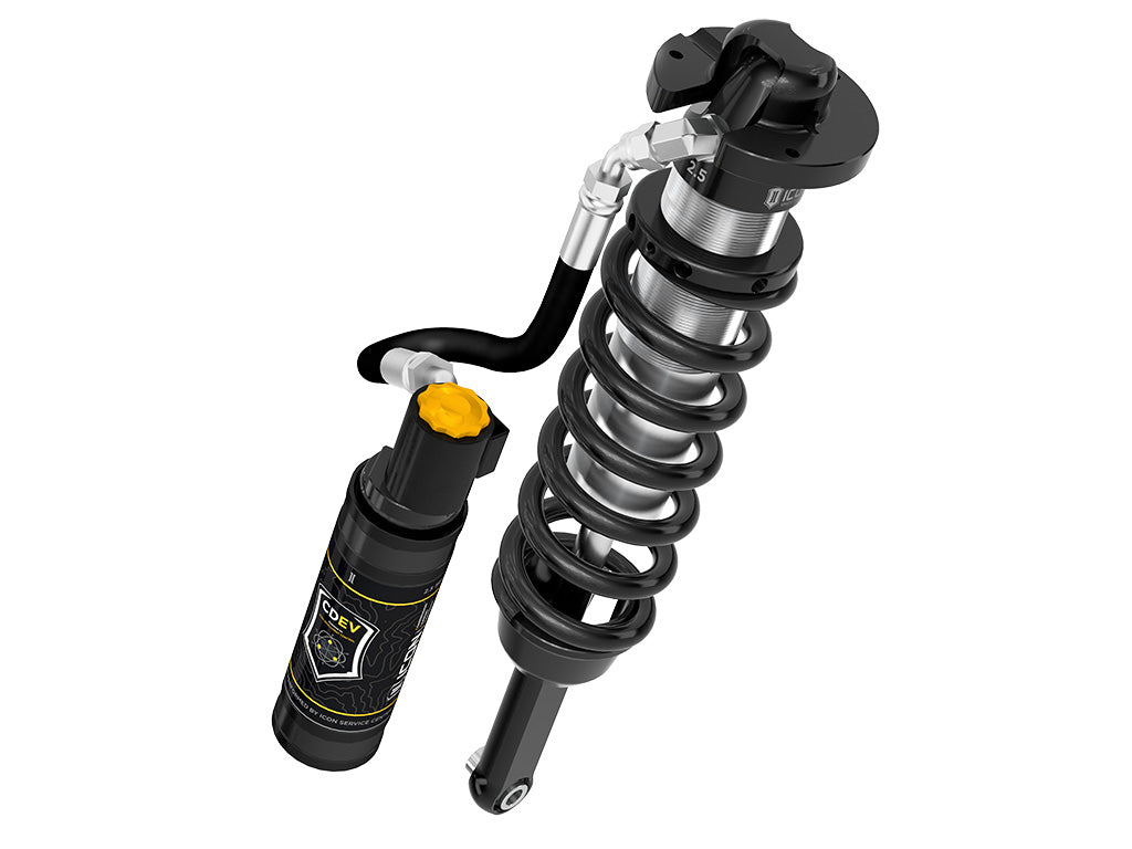 2010-2024 Toyota 4Runner 0-3.5 Inch Lift V.S. 2.5 Series Extended Travel Coilover Kit Remote Reservoir W/ CDEV 700 Lbs/In Coils Icon Vehicle Dynamics