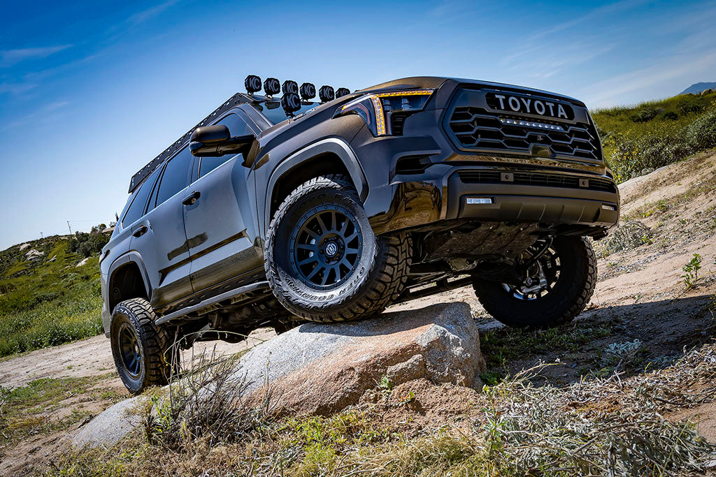 2022-2025 Toyota Tundra 1.25-3.5 Inch Lift 2023-2025 Sequoia 3-4.5 Inch Lift Front V.S. 2.5 Series Coilover Kit Remote Reservoir W  CDXS Pair Icon Vehicle Dynamics
