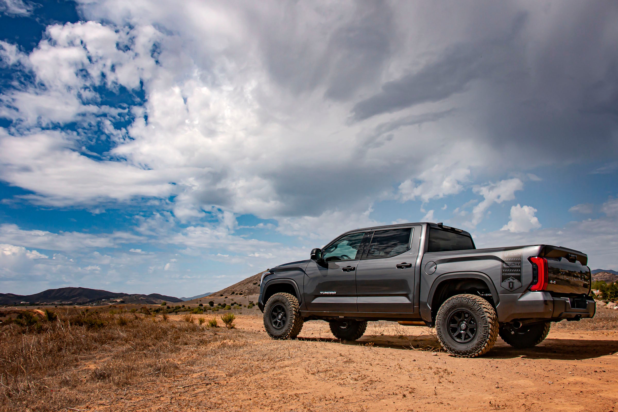 2022-2025 Toyota Tundra 1.25-3.25 Inch Lift 2023-2025 Sequoia 3-4.25 Inch Lift V.S. 3.0 Series Front Coilover Kit Remote Reservoir W CDCV Pair Icon Vehicle Dynamics