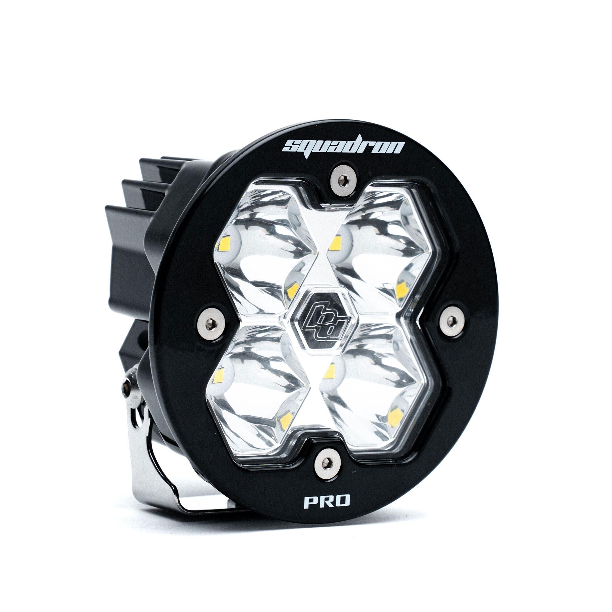 Squadron-R 2.0 Pro Black LED Auxiliary Light Pod Universal Clear Spot Baja Designs