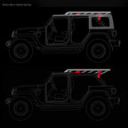 5910013T SRM Roll Bar Mounting Kit Jeep JLU Mount Textured Black 2018-2026 Jeep Wrangler Go Rhino