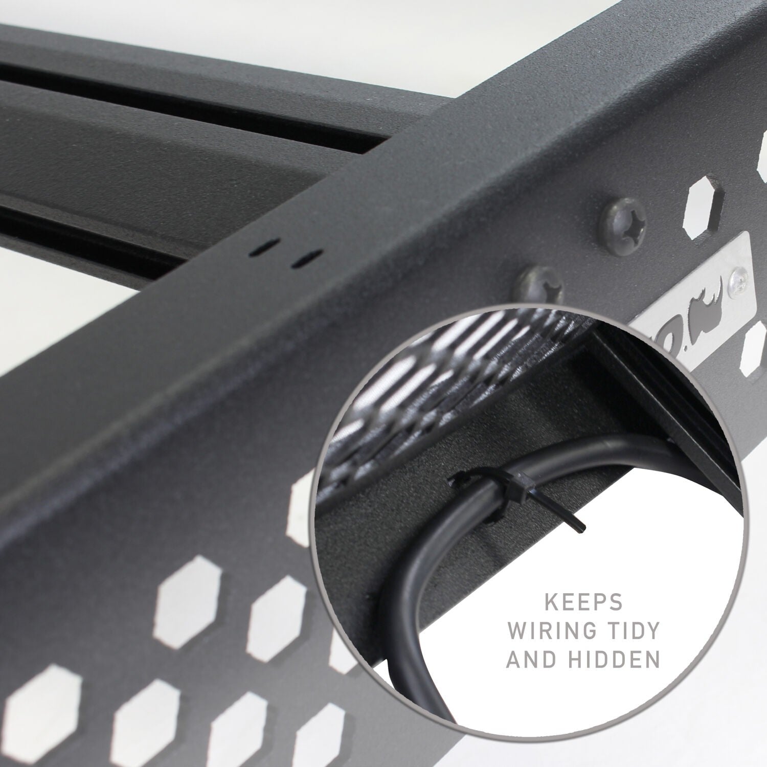 Ceros Low Profile Roof Rack Textured Black 2015-2026 Ford F-150 Go Rhino