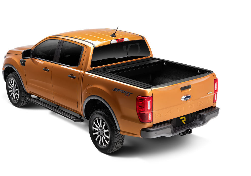 RetraxOne MX Retractable Tonneau Cover Matte One Piece Polycarbonate Finish 2024-2025 Ford Ranger 5' Bed without Cargo Management System without Stake Pockets
