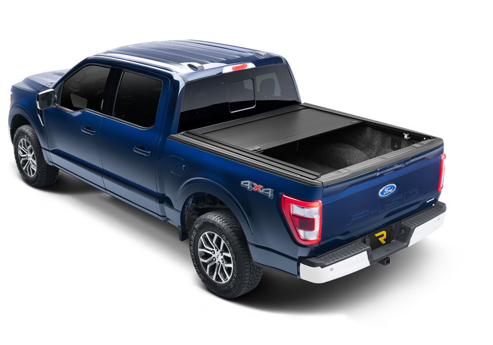 RetraxOne MX Retractable Tonneau Cover Matte One Piece Polycarbonate Finish 2021-2026 Ford F-150 5' 7 inch Bed (Includes Lightning) without Stake Pockets