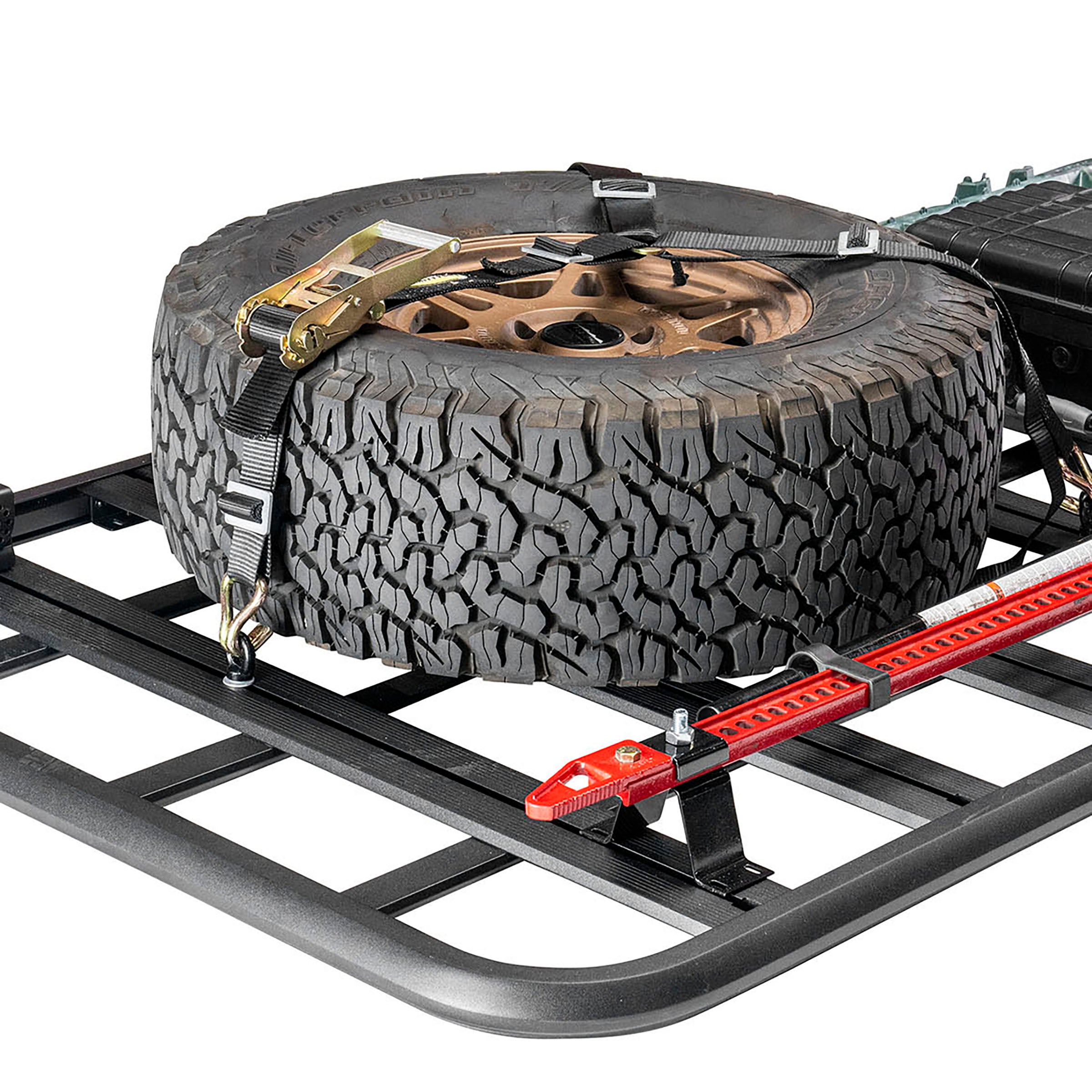 Defender Platform Roof Rack 57 Inch Wide x 60 Inch Long x 2 Inch Sides Smittybilt
