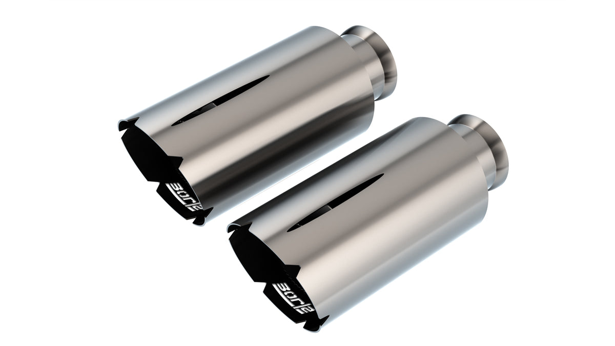 2021-2026 Ram 1500 RHO/TRX 6.2L V8 Exhaust Tip Kit - Application Specific, Black Chrome Tips