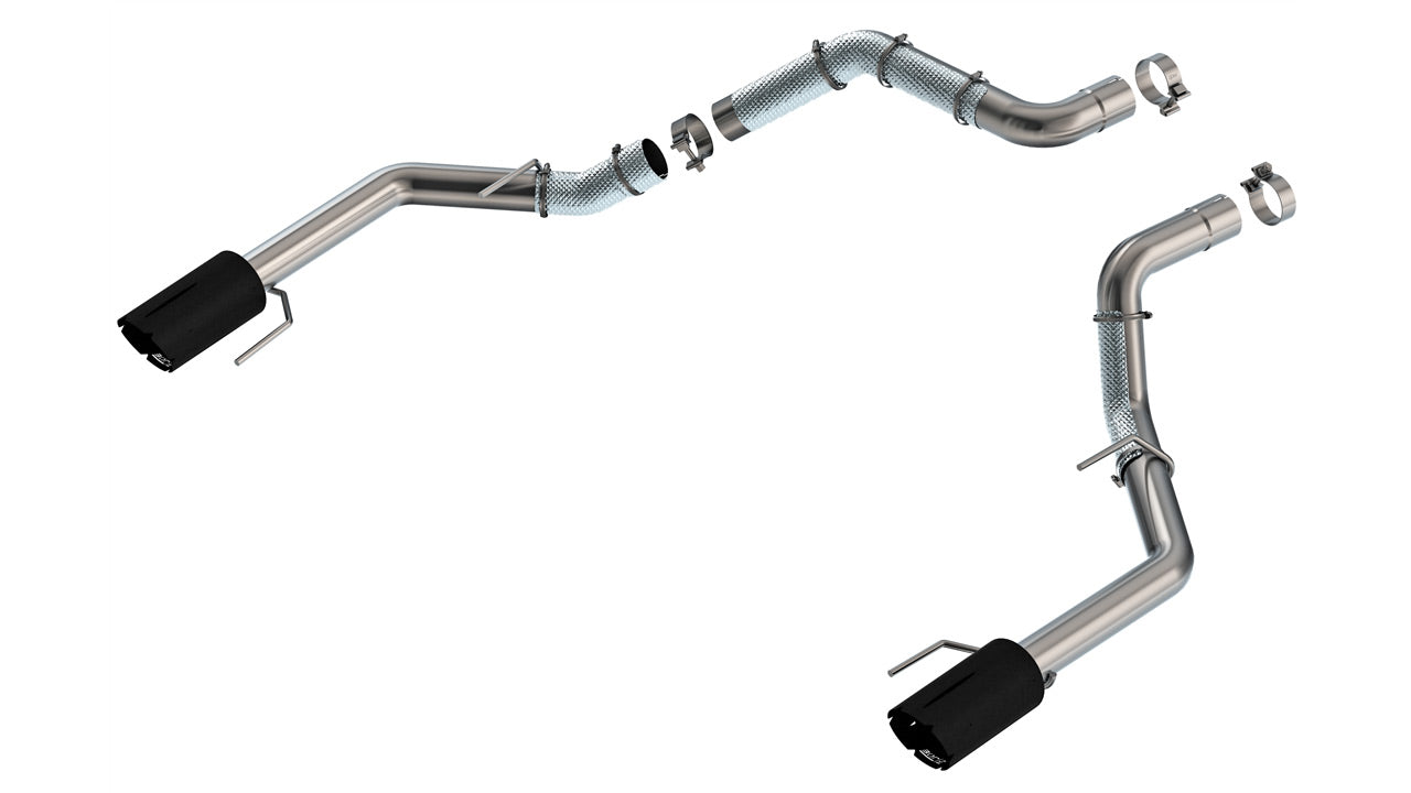 2021-2026 Ford F-150 Raptor 3.5L V6/5.2L V8 Tail Pipes, Ceramic Black Tips