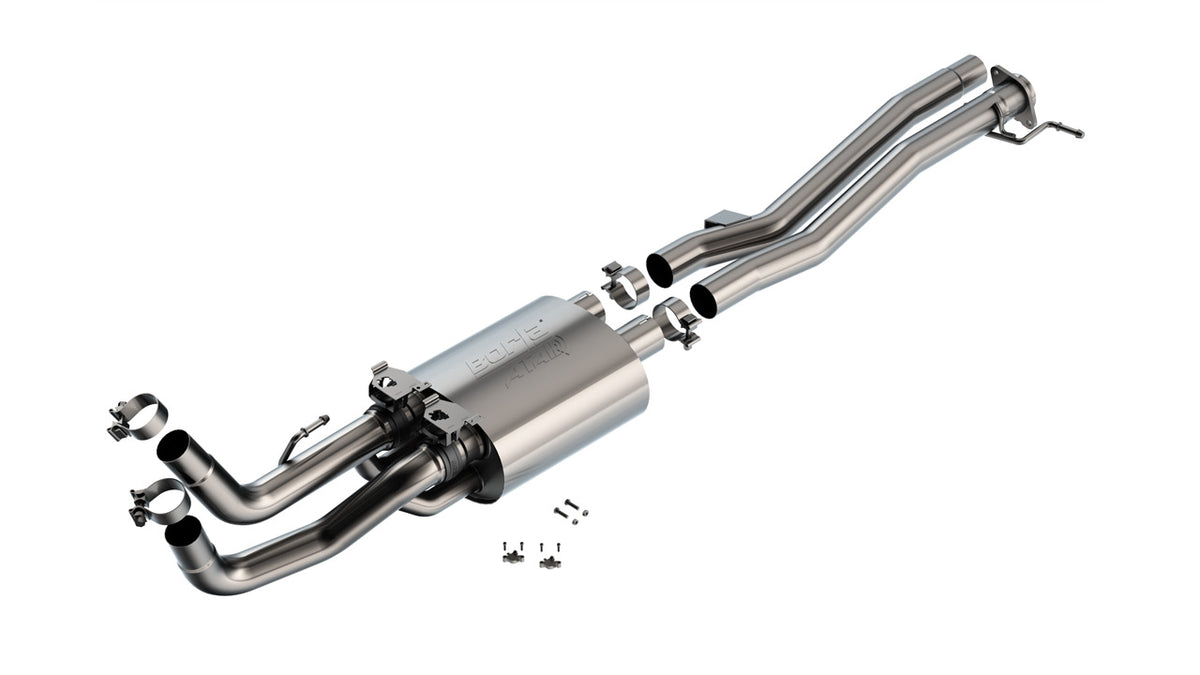 2024-2026 Ford Ranger Raptor 3.0L V6 Mid-Section Exhaust System with Muffler & Mid-Pipe, ATAK, Carbon Fiber Tips