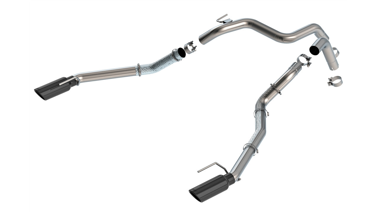 2024-2026 Ford Ranger Raptor 3.0L V6 Tail Pipes, Black Chrome Tips