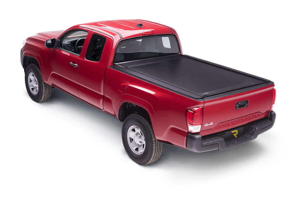 RetraxOne MX Retractable Tonneau Cover Matte One Piece Polycarbonate Finish 2007-2021 Toyota Tundra Regular/Double Cab 6' 6 inch Bed with Deck Rail System without Stake Pockets