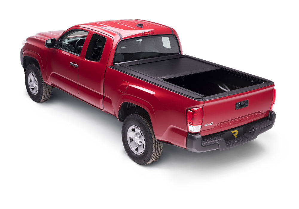 RetraxOne MX Retractable Tonneau Cover Matte One Piece Polycarbonate Finish 2007-2021 Toyota Tundra Regular/Double Cab 6' 6 inch Bed with Deck Rail System without Stake Pockets