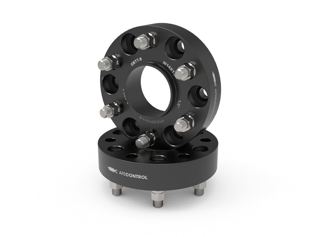 aFe Control Billet Aluminum Wheel Spacers Ram 1500 (Dt) 19-26 6x5.5mm, Cb 77.8mm, 1-1/2 Inch Thickness
