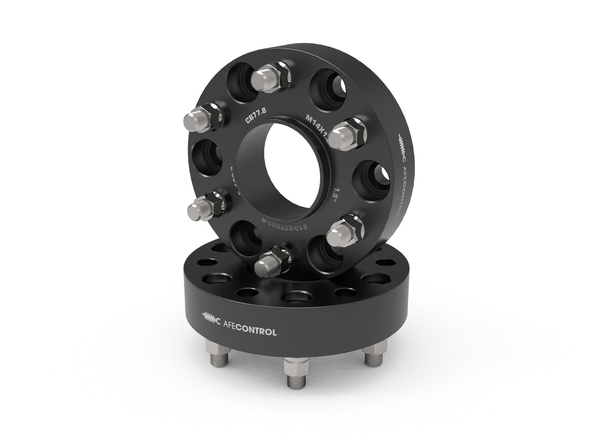 aFe Control Billet Aluminum Wheel Spacers Ram 1500 (Dt) 19-26 6x5.5mm, Cb 77.8mm, 1-1/2 Inch Thickness