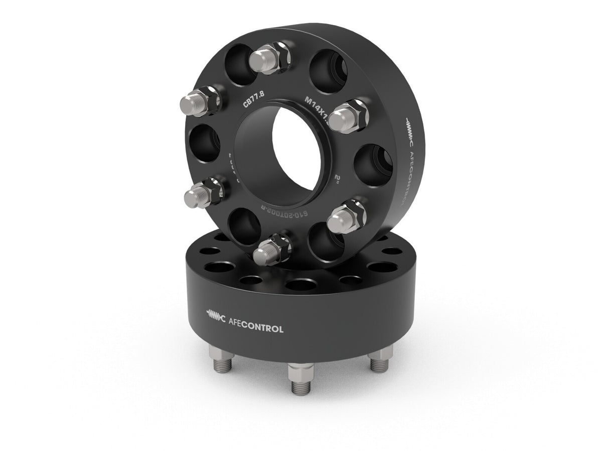 aFe Control Billet Aluminum Wheel Spacers Ram 1500 (Dt) 19-26 6x5.5mm, Cb 77.8mm, 2 Inch Thickness