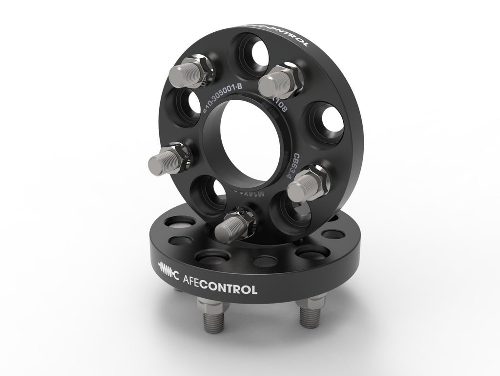 aFe Control Billet Aluminum Wheel Spacers Ford Edge St 20-24 5x108, Cb 63.4mm, 20mm Thickness