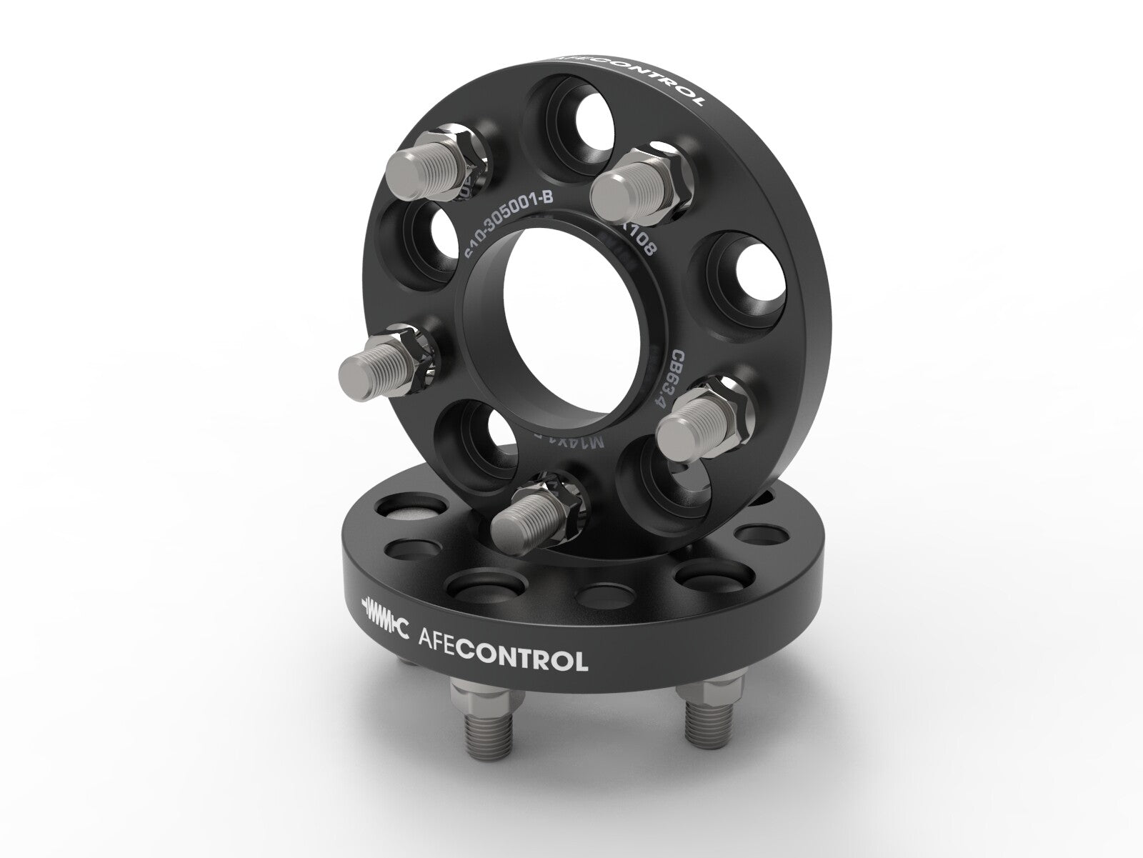 aFe Control Billet Aluminum Wheel Spacers Ford Edge St 20-24 5x108, Cb 63.4mm, 20mm Thickness