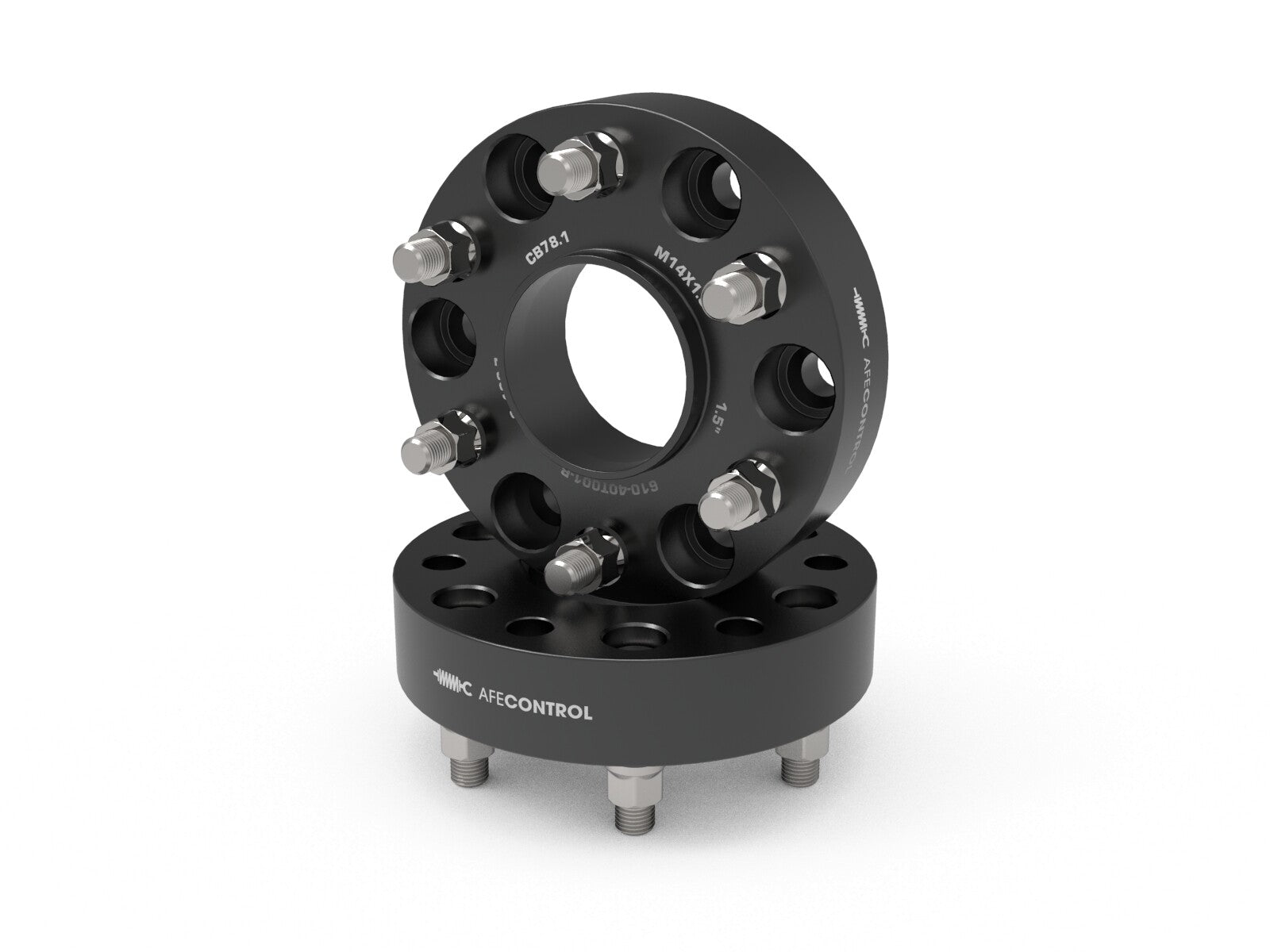 aFe Control Forged Aluminum Wheel Spacers Chevrolet 1500 19-26 6x5.5mm, Cb 78.1mm, 1-1/2 Inch Thickness