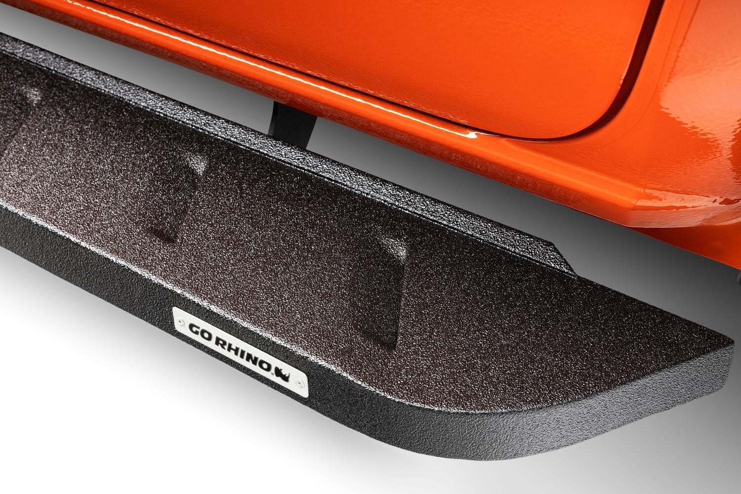 RB10 Running Boards With Mounting Brackets Protective Bedliner Coating 2019-2026 Ram 1500 Extended Cab Go Rhino