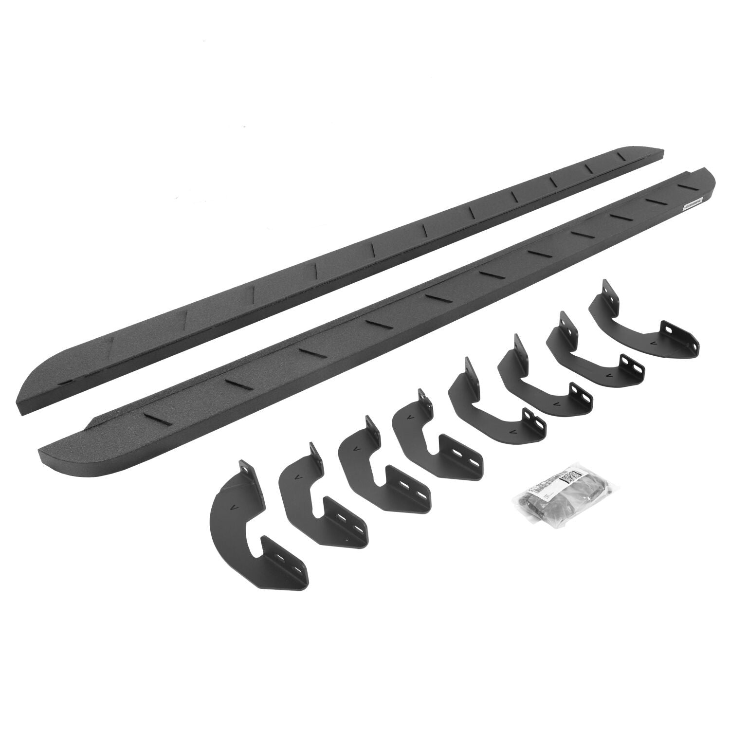 RB10 Slim Line Running Boards With Mounting Brackets Protective Bedliner Coating 2007-2021 Toyota Tundra Go Rhino