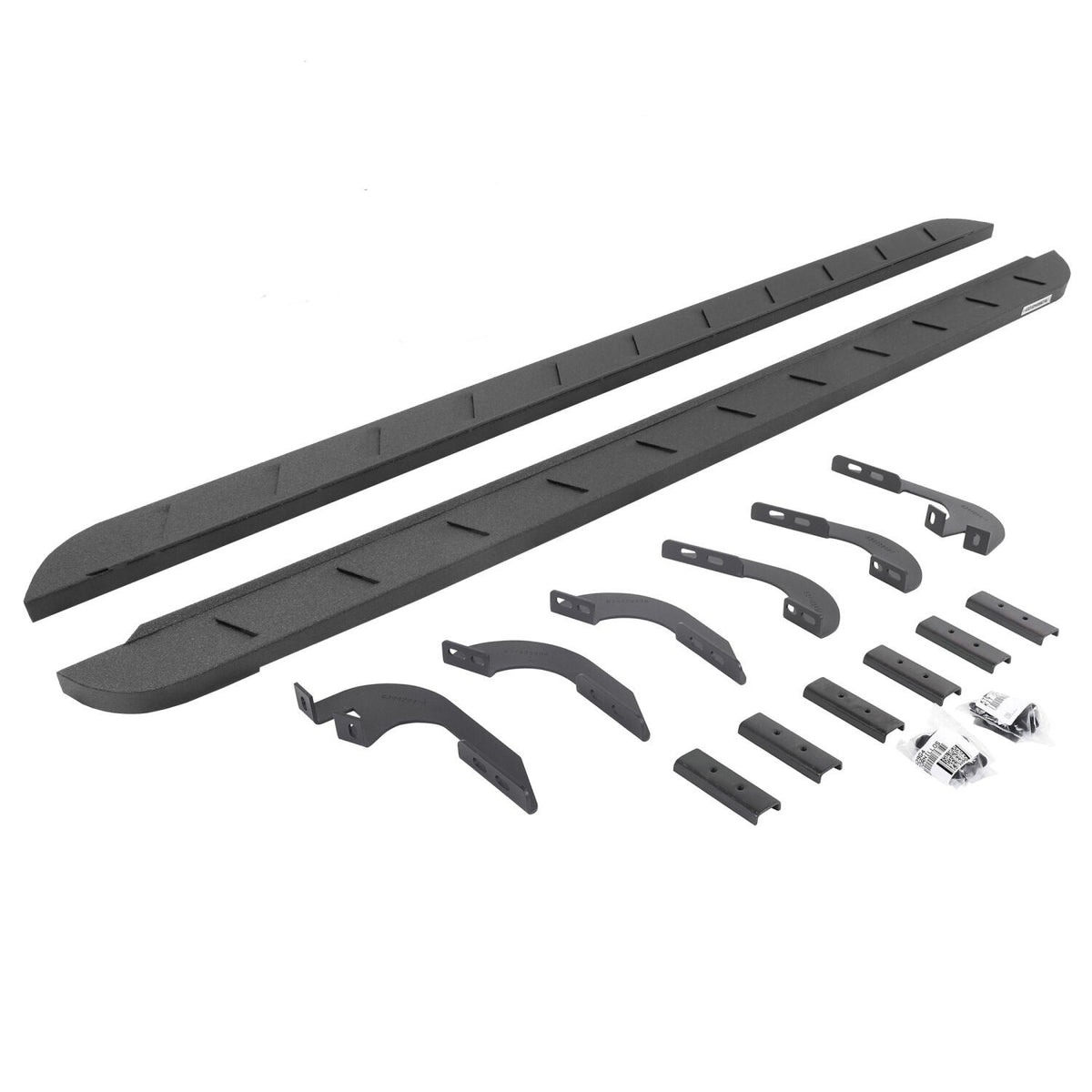 RB10 Slim Line Running Boards W/Brackets Bedliner coating 2024-2026 Toyota Tacoma Go Rhino