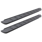 RB10 Running Boards With Mounting Brackets & 2 Pairs of Drop Steps Kit Protective Bedliner Coating 2018-2026 Jeep Wrangler JL Go Rhino