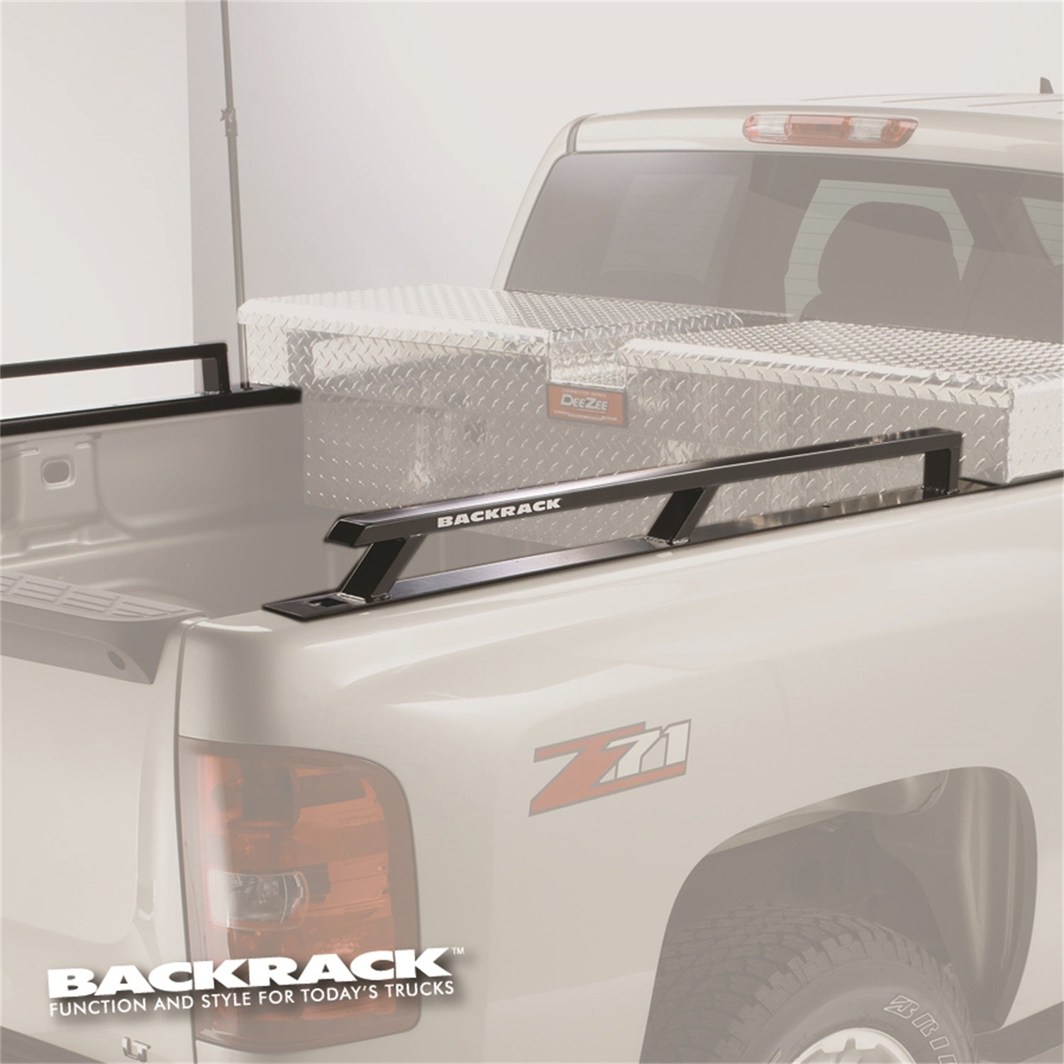 Truck Bed Side Rails w/Tool Box 21 Inch 6.5 Foot 20-24 Silverado/Sierra HD Backrack