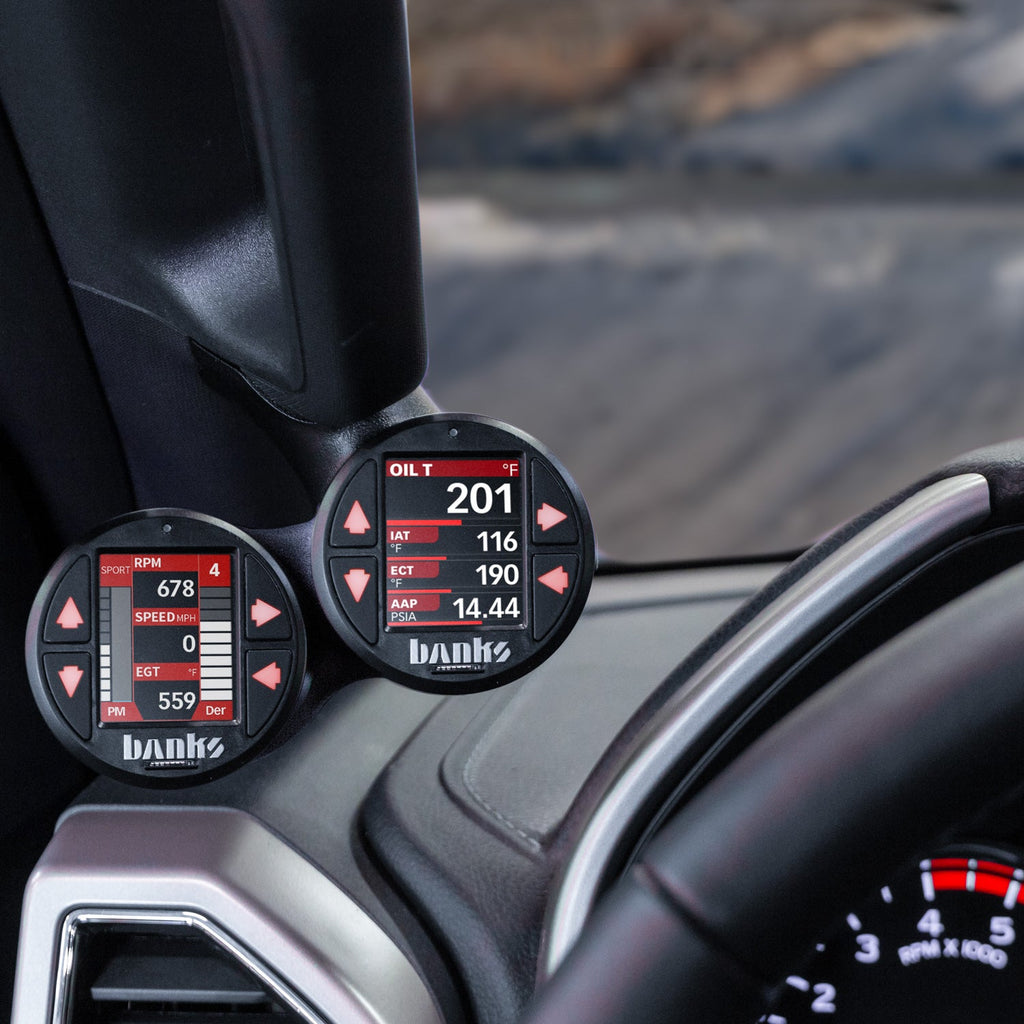 Derringer Tuner with iDash 1.8 DataMonster with ActiveSafety 11-19 Ford 6.7 Banks Power