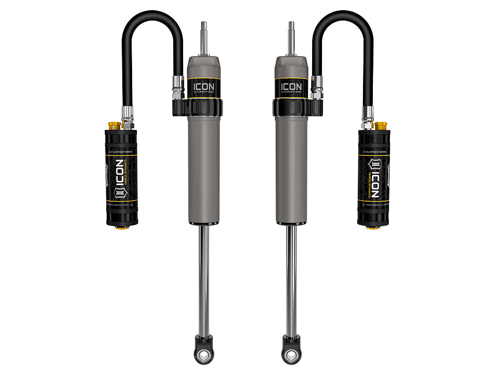 2005-2025 Ford Super Duty 4WD 0-2.5 Inch Lift Front V.S. 2.5 Aluminum Series Shock Absorbers Remote Reservoir W/ CDCV Pair Icon Vehicle Dynamics