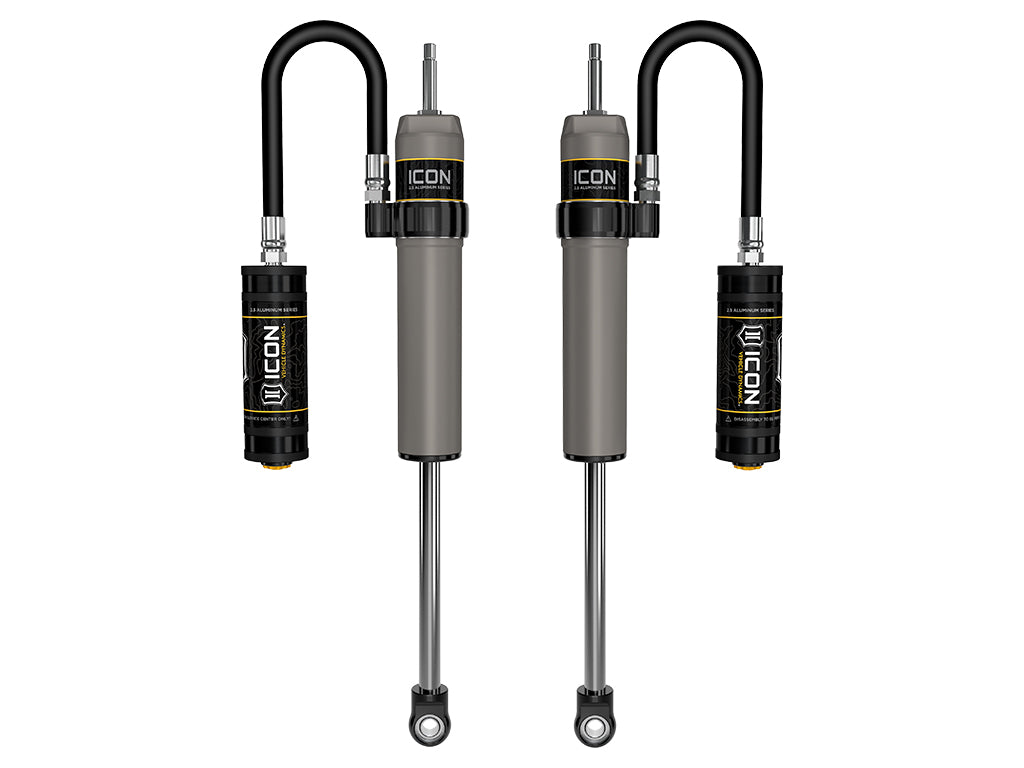 2023-2025 Ford F-250/F-350 Super Duty 4WD 4.5 Inch Lift Front V.S. 2.5 Aluminum Series Shocks Remote Reservoir Pair Icon Vehicle Dynamics