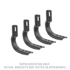 OE Xtreme Side Steps Mounting Brackets Only Textured Black 2019-2025 Ford Ranger Go Rhino