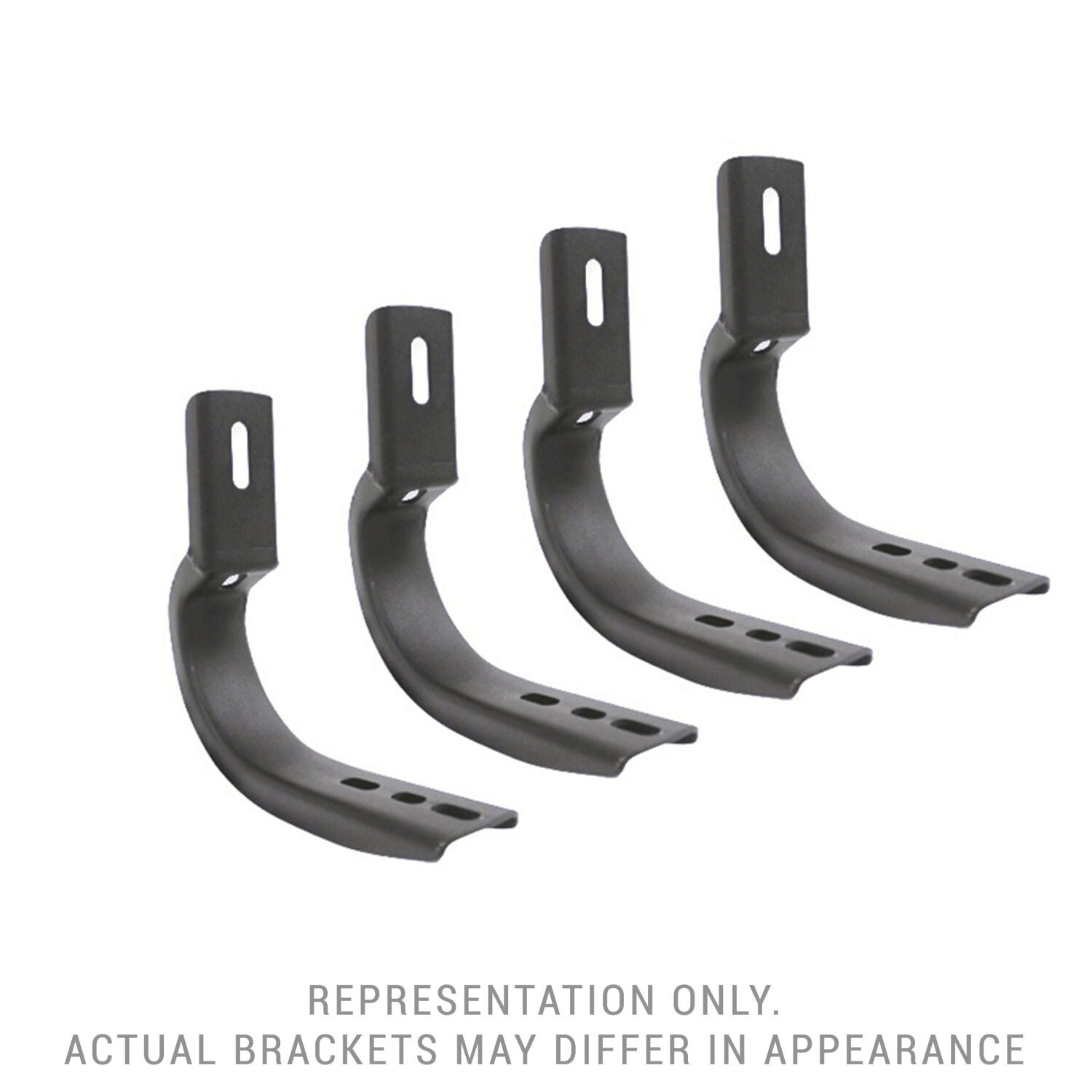 OE Xtreme Side Steps Mounting Brackets Only Textured Black 2019-2025 Ford Ranger Go Rhino