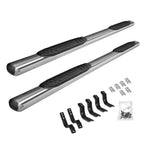 4 Inch OE Xtreme SideSteps With Mounting Bracket Kit Polished Stainless Steel 2019-2026 Ford Ranger Go Rhino