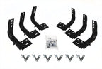 OE Xtreme Side Steps Mounting Brackets Only Textured Black 2009-2025 Dodge Ram 150/2500/3500 Go Rhino