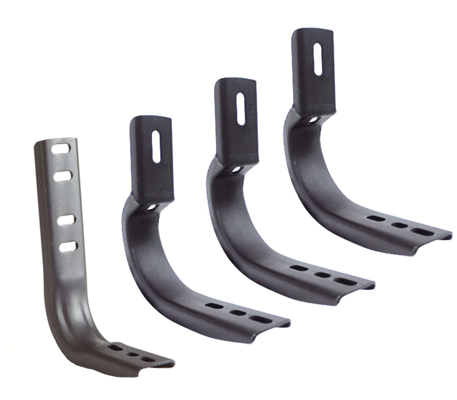 OE Xtreme Wheel to Wheel Side Steps Mounting Brackets Only Black Powder Coat 2010-20125 Dodge Ram 2500/3500 Go Rhino