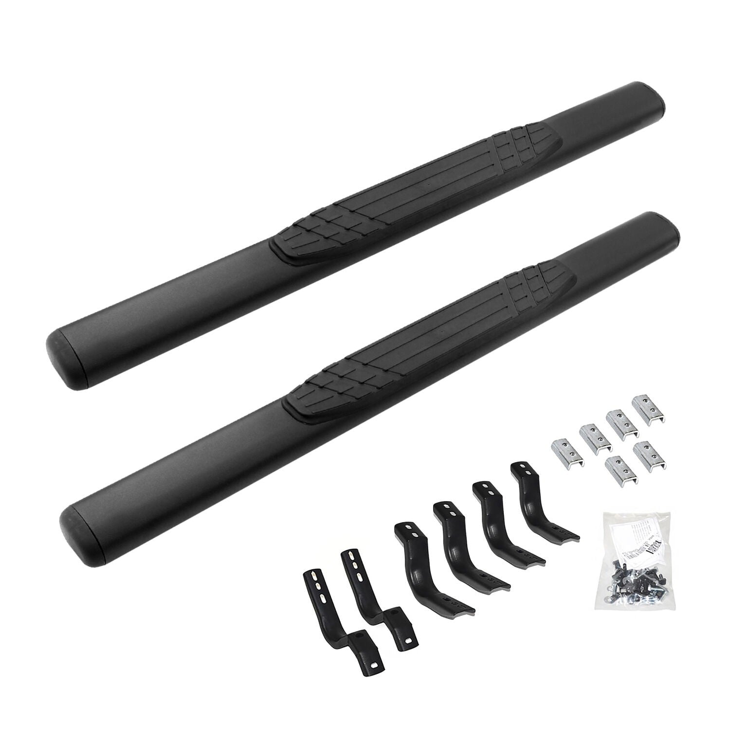 4 Inch OE Xtreme SideSteps With Mounting Bracket Kit Textured Black 1999-2016 Ford F-250/F-350 Standard Cab Go Rhino
