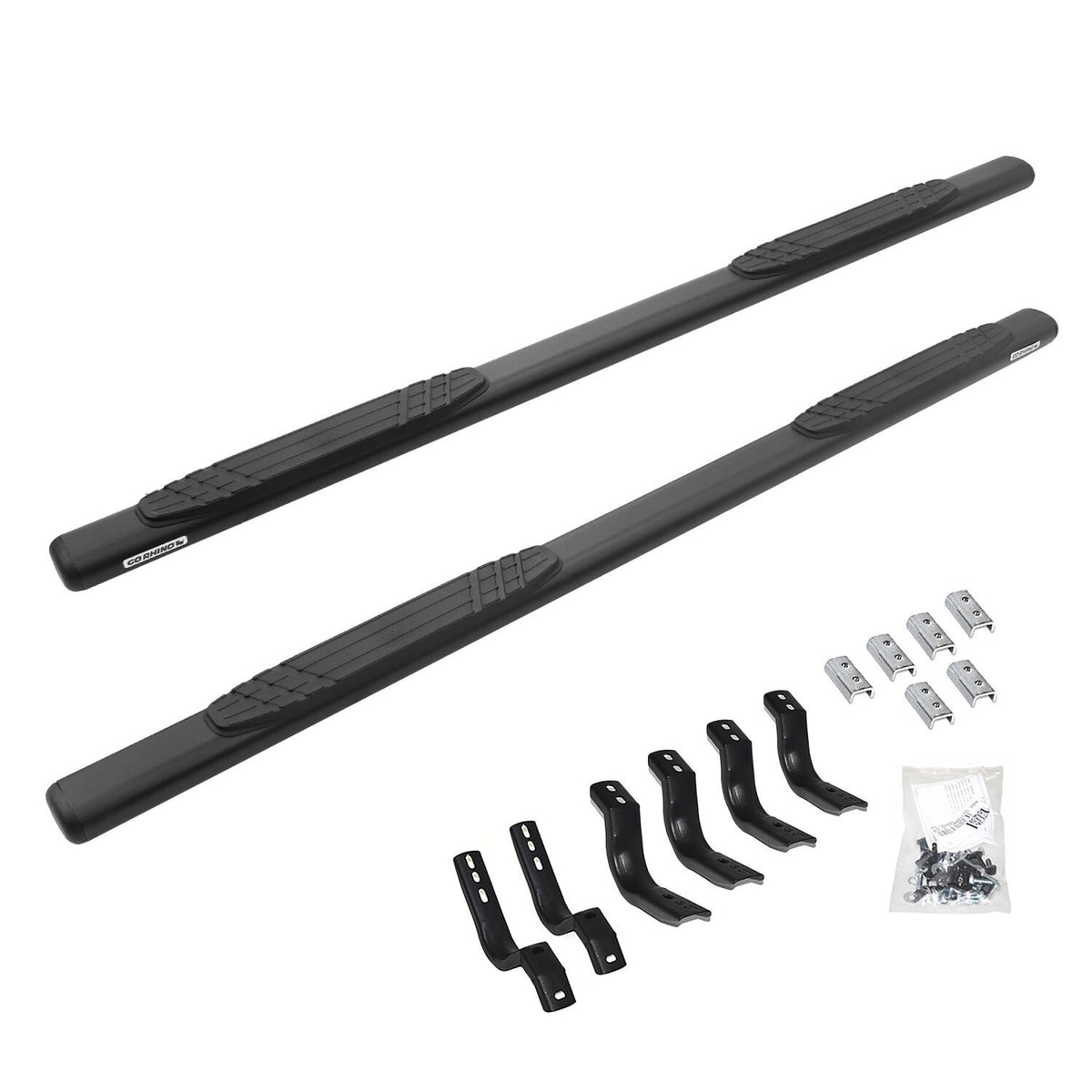 4 Inch OE Xtreme SideSteps With Mounting Bracket Kit Textured Black 2020-2025 Jeep Gladiator Go Rhino