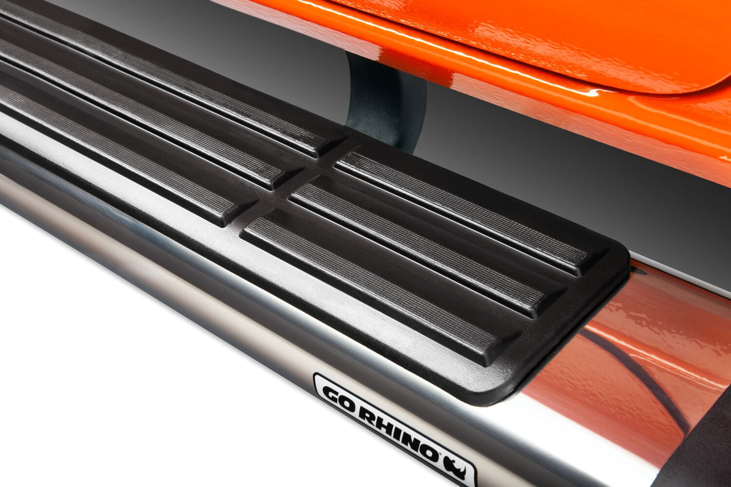 6 Inch OE Xtreme SideSteps With Mounting Bracket Kit Polished Stainless Steel 2019-2026 Ford Ranger Go Rhino