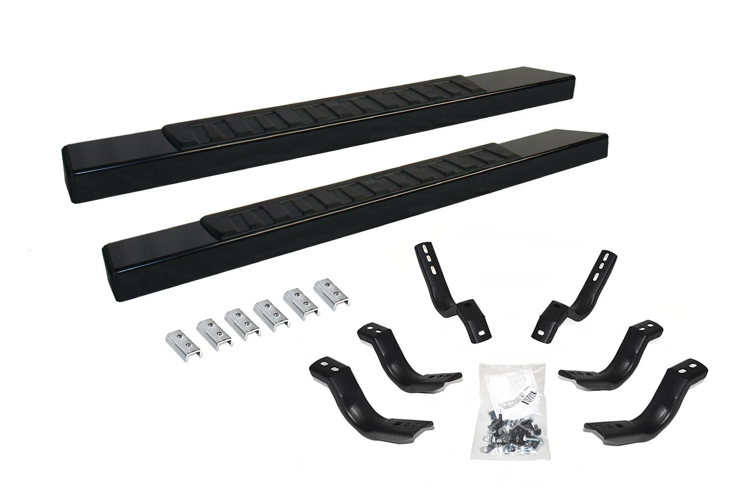 6 Inch OE Xtreme II SideSteps With Mounting Bracket Kit Textured Black 2019-2026 Silverado/Sierra 1500/2500 HD Extended Cab Go Rhino