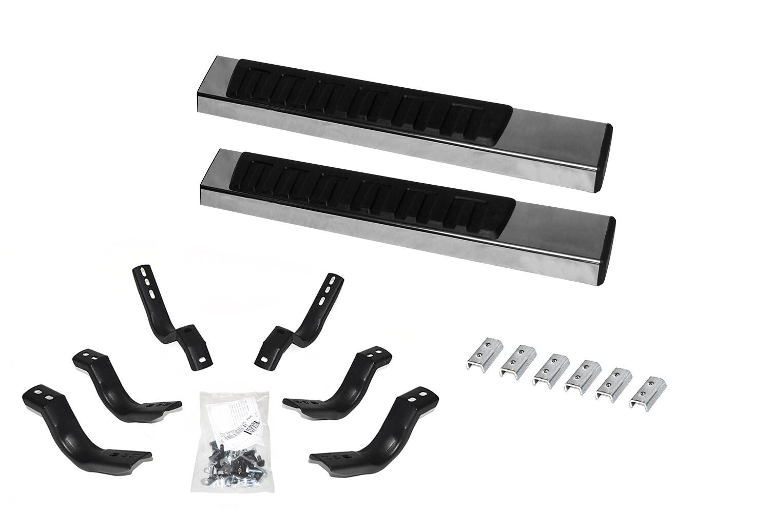 6 Inch OE Xtreme II SideSteps With Mounting Bracket Kit Polished Stainless Steel 1999-2016 Ford F-250/F-350 2 Door Go Rhino