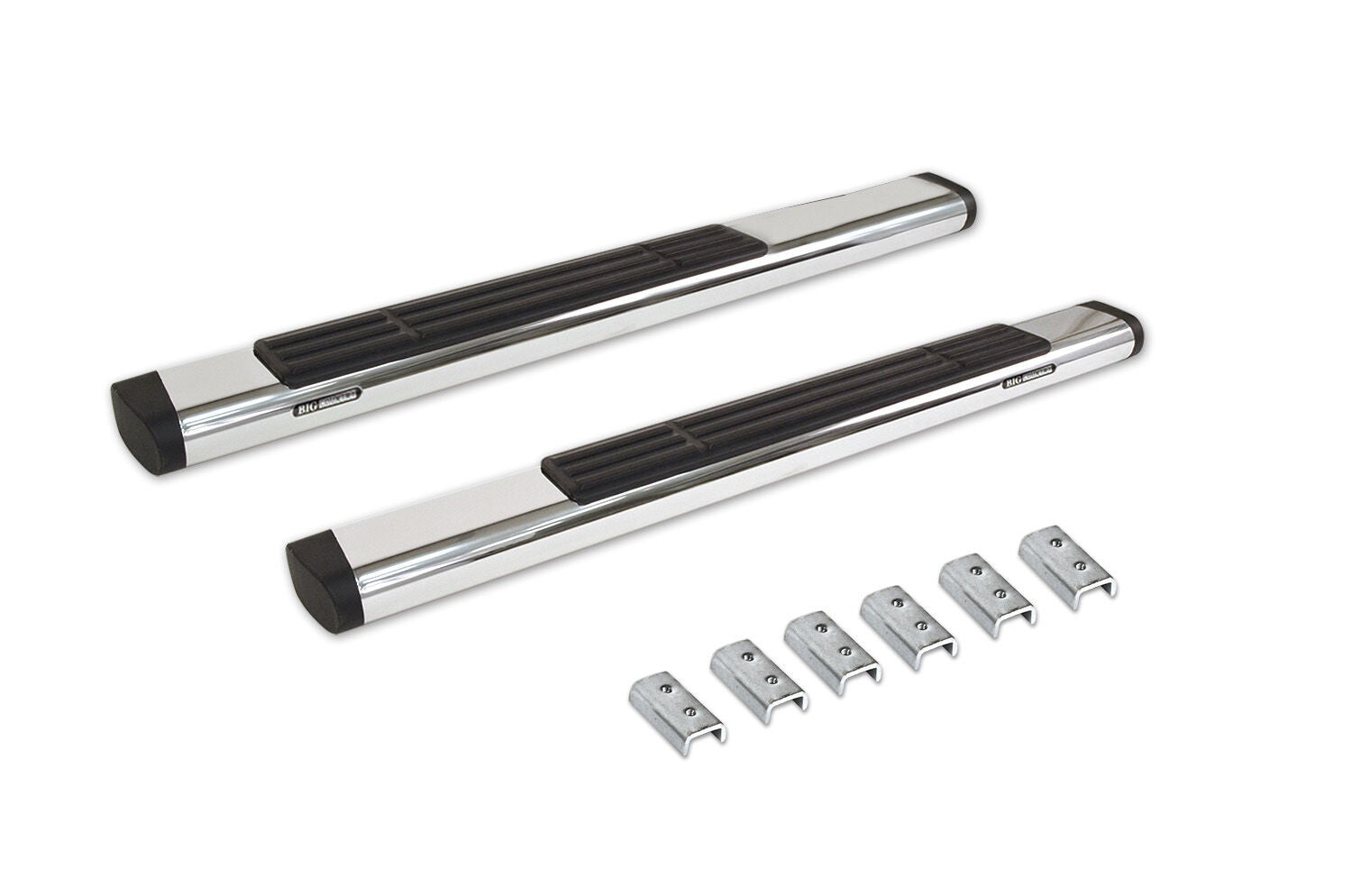 6 Inch OE Xtreme SideSteps With Mounting Bracket Kit Polished Stainless Steel 2009-2025 Dodge Ram 150/2500/3500 Go Rhino