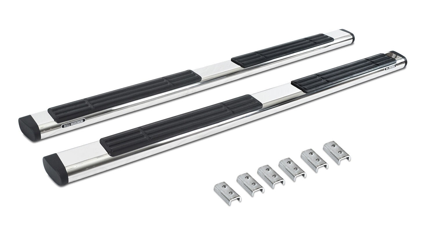 6 Inch OE Xtreme SideSteps With Mounting Bracket Kit Polished Stainless Steel 1999-2016 Ford F-250/F-350 Crew Cab Go Rhino