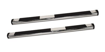 6 Inch OE Xtreme Composite SideSteps Kit 80 Inch Long Chrome + Brackets Chrome 2007-2021 Toyota Tundra Go Rhino