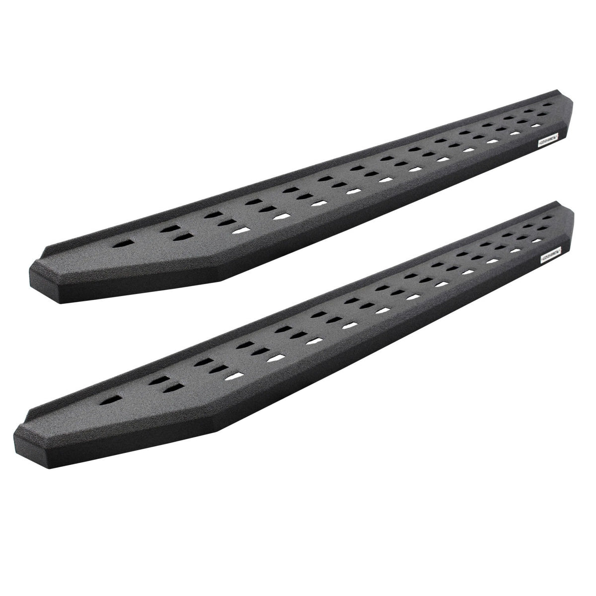 RB20 Running Boards With Mounting Brackets & 2 Pairs of Drop Steps Kit Protective Bedliner Coating 2004-2014 Ford F-150 Go Rhino