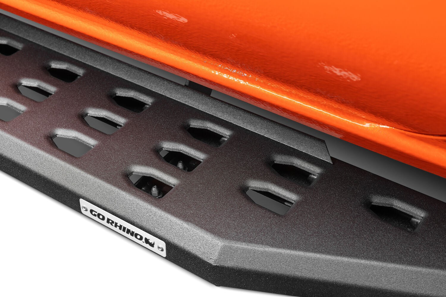 RB20 Running Boards With Mounting Brackets Textured Black 2007-2021 Toyota Tundra Extended Cab Go Rhino