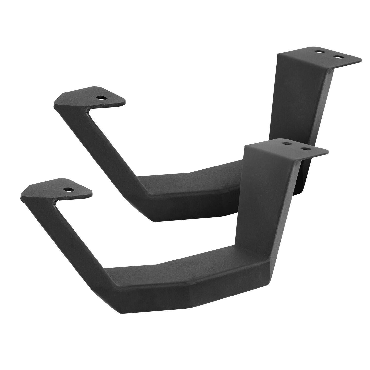 RB20 Running Boards With Mounting Brackets & 2 Pairs of Drop Steps Kit Textured Black 2007-2021 Toyota Tundra Go Rhino