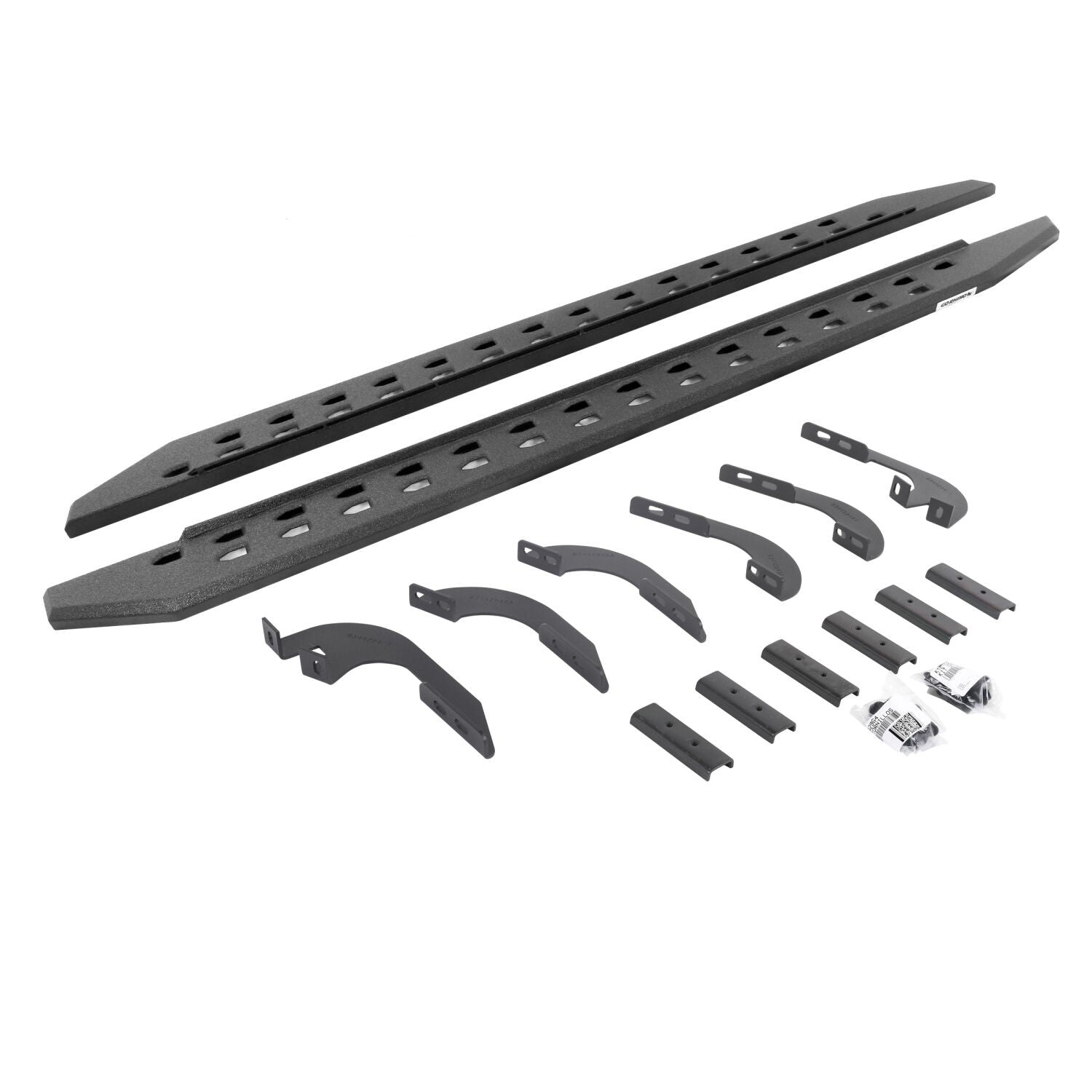 RB20 Slim Line Running Boards with Mounting Bracket Kit Protective Bedliner coating 2024-2026 Toyota Tacoma Extended Cab Go Rhino