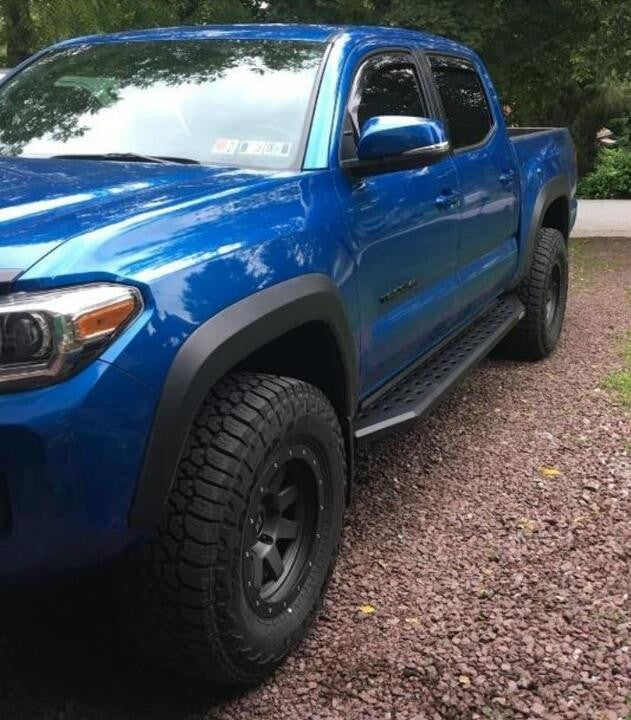 RB20 Running Boards with Mounting Brackets Kit Textured Black 2024-2026 Toyota Tacoma Go Rhino
