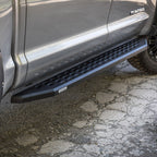 RB20 Running Boards With Mounting Brackets Textured Black 2022-2026 Toyota Tundra Extended Cab Go Rhino