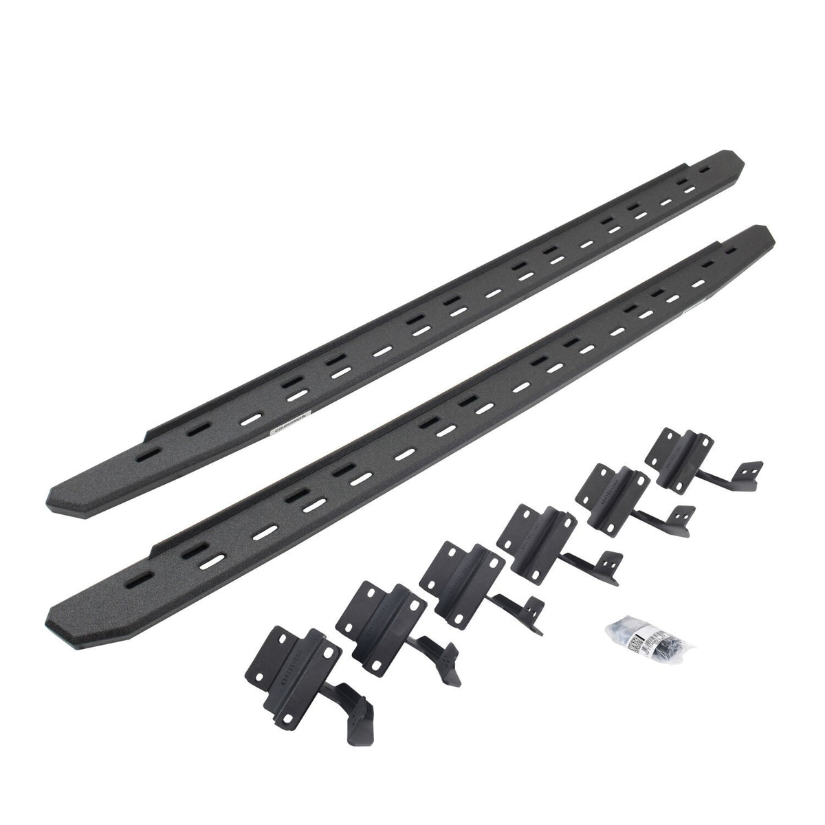 RB30 Slim Line Running Boards with Mounting Bracket Kit Protective Bedliner Coating 2004-2014 Ford F-150 Crew Cab Go Rhino